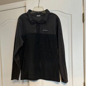 Columbia Men's Charcoal Fleece Pullover
